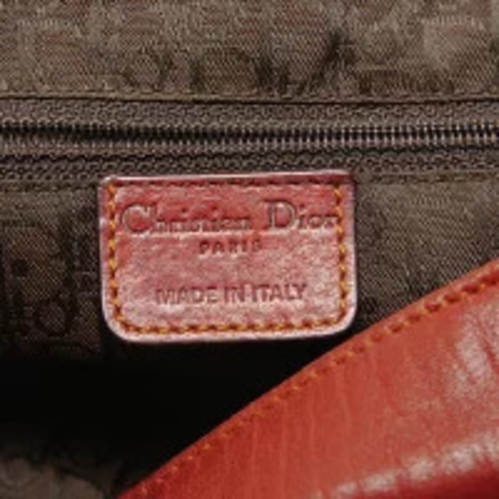 Christian Dior Gaucho Leather Shoulder Bag Red - Picture 10 of 13